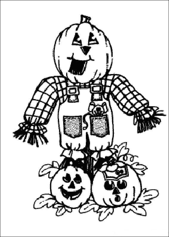 Plansa de colorat cu Halloween 153 61